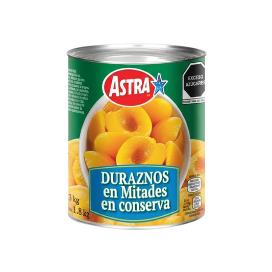Duraznos En Almíbar Astra 3kg