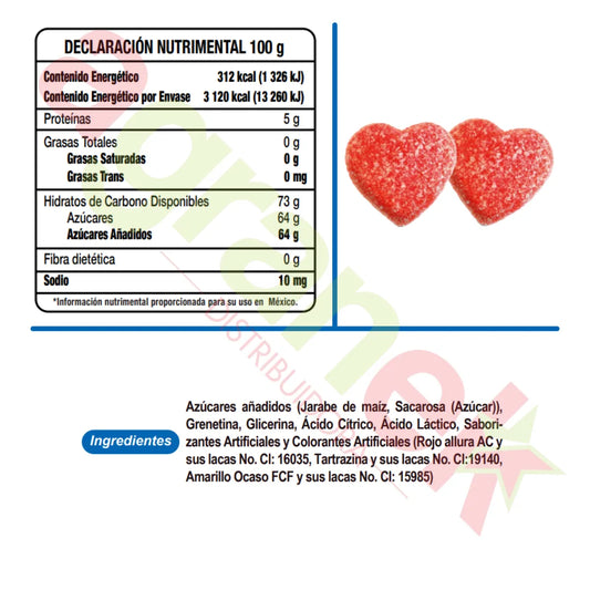 Corazones Lucky Gummys 1kg