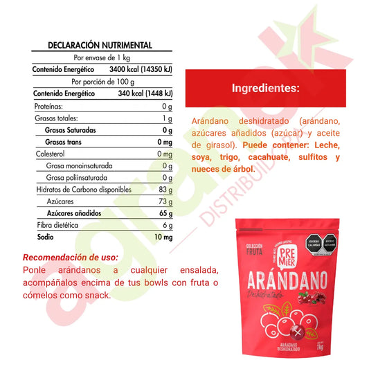 Arandano Ocean Spay Premier 1kg