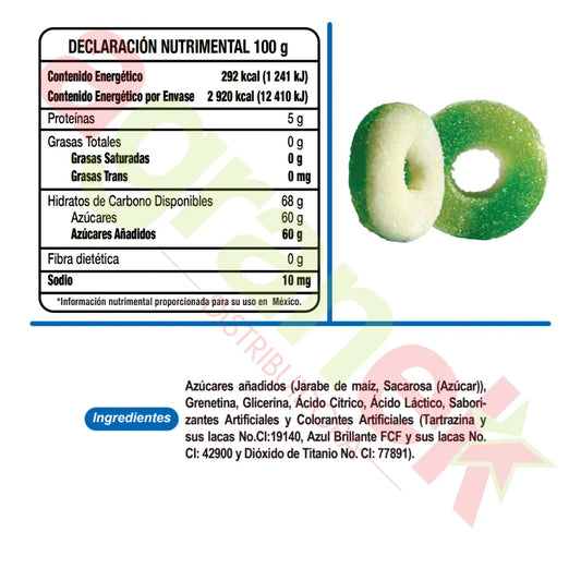 Aros de Manzana Lucky Gummys 1kg