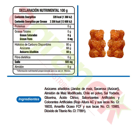 Ositos Enchilados Lucky Gummys 1kg