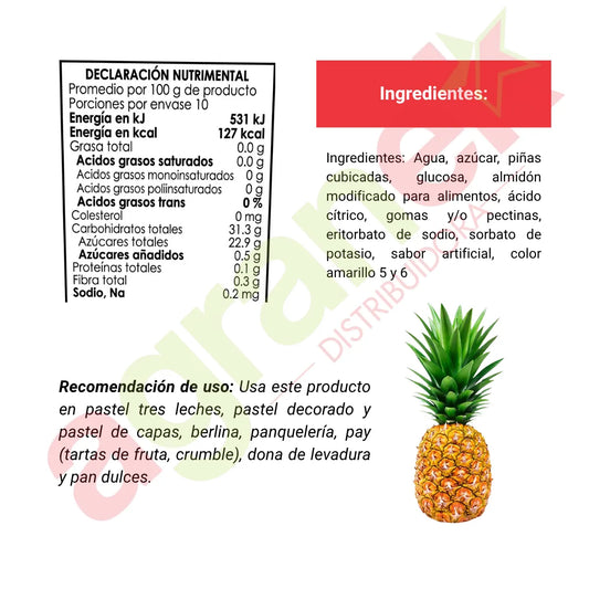 Relleno Piña Freshfil Puratos 1kg