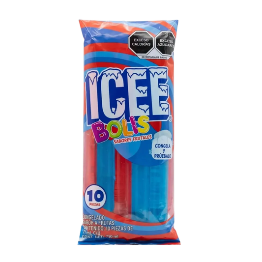 Icee Bolis Sabores Surtidos 10 Pzas