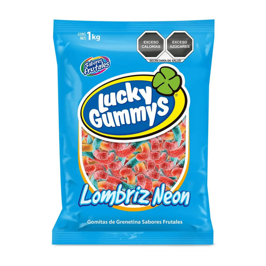 Lombriz Neon Lucky Gummys 1kg