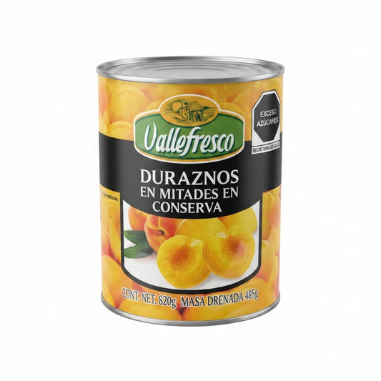 Durazno Mitades Valle Fresco 800g