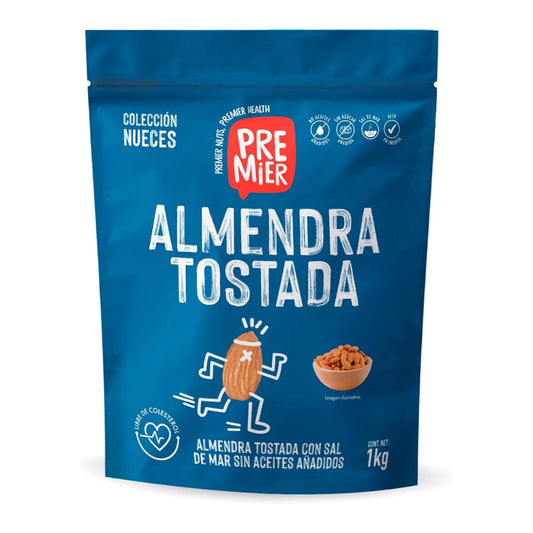 Almendra Tostada Con Sal Premier 1kg
