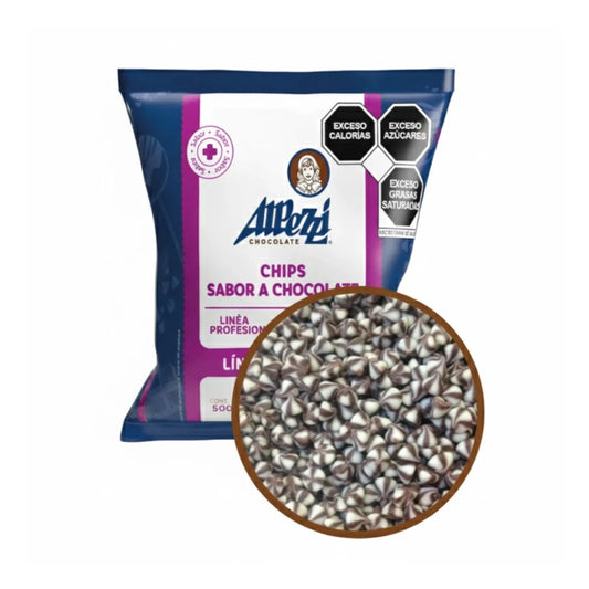 Chipas De Chocolate Horneables Bicolor Alpezzi 500g