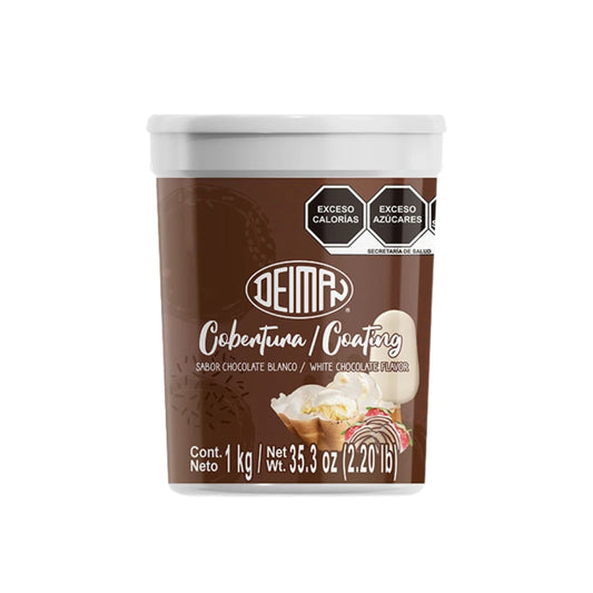 Cobertura Para Helados Chocolate Blanco Deiman 1kg