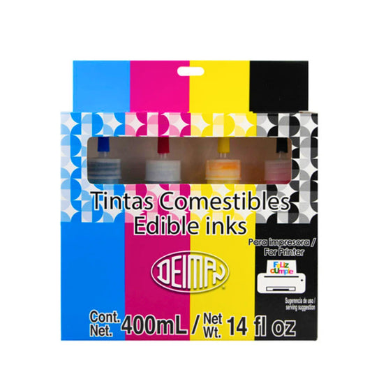 Tintas Comestibles Para Impresora Deiman 4 Colores