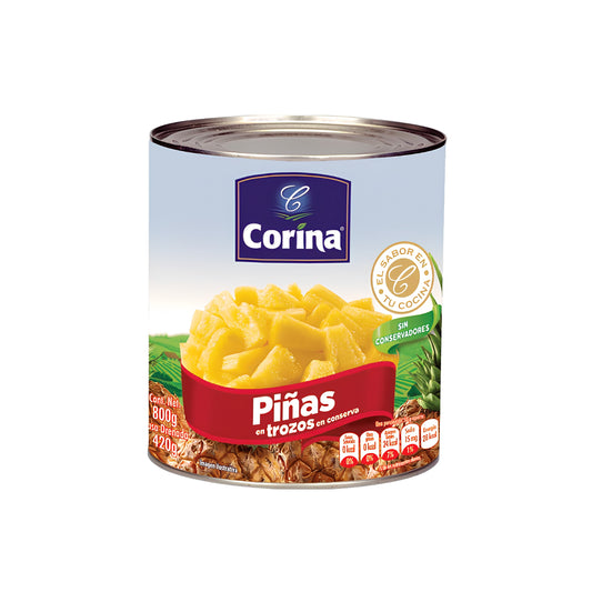 Piña En Trozos Corina 800g