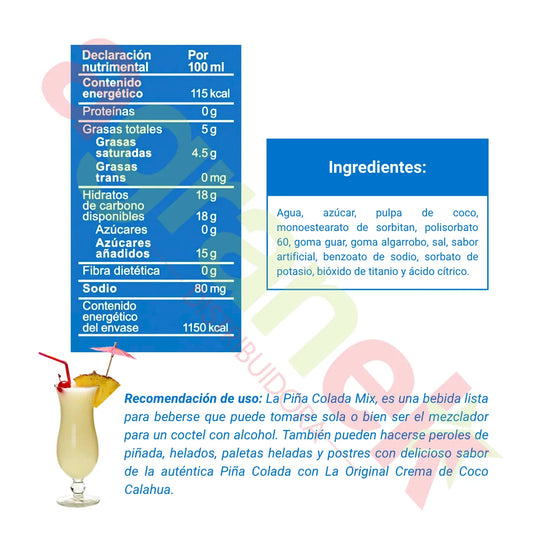 Piña Colada Calahua 1lt