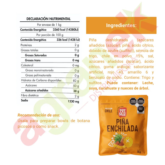 Piña Natural Enchilada Premier 1kg