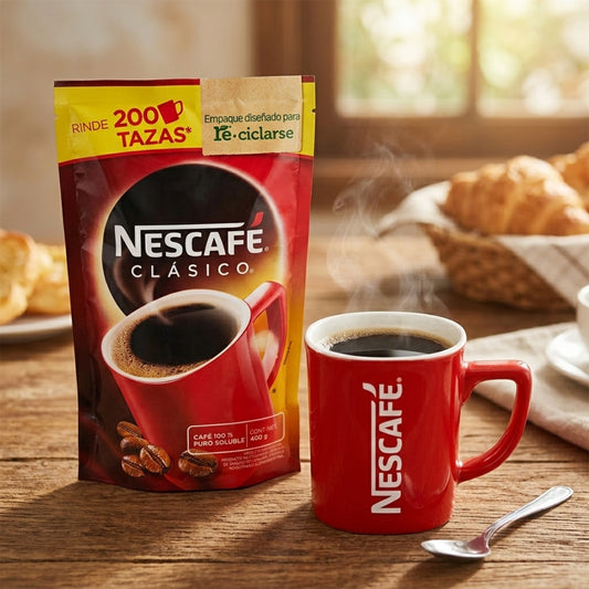 Café soluble Nescafe bolsa 400g