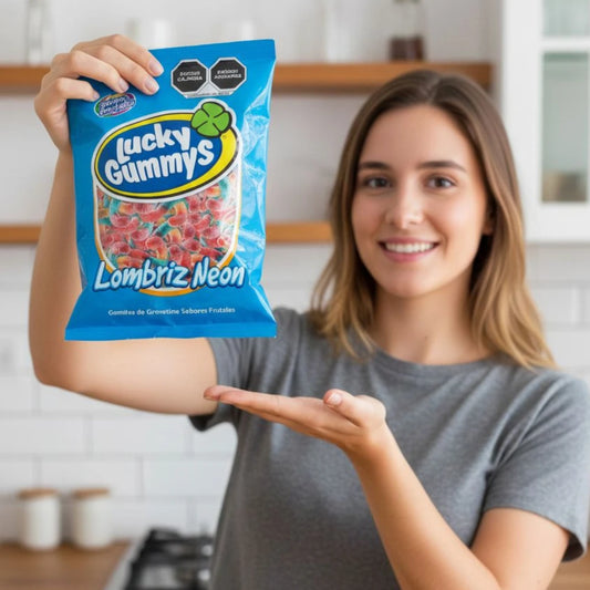 Lombriz Neon Lucky Gummys 1kg