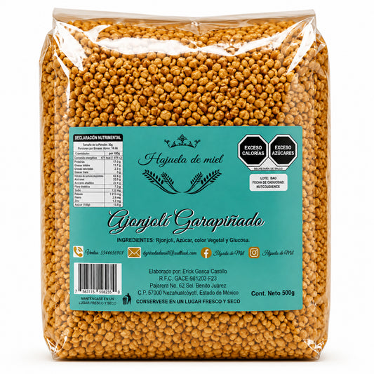 Ajonjolí Garapiñado Hojuela de Miel 500 gr